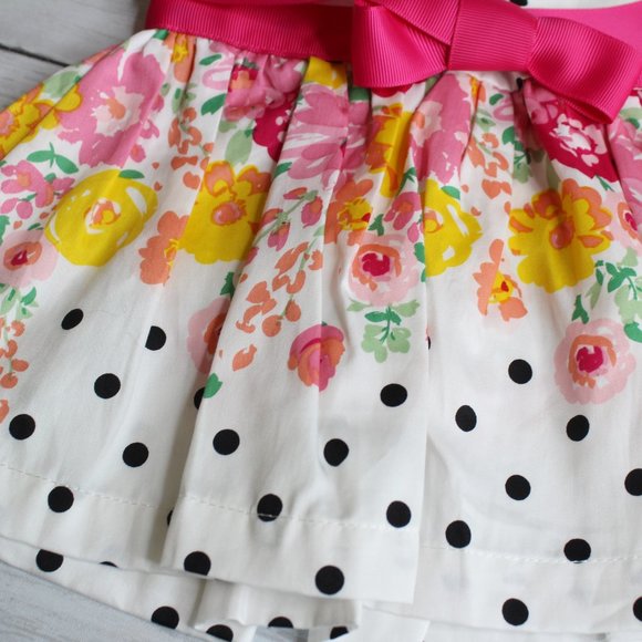 Koala Baby Vintage Girl's Dress Size 0-3 Months White Pink Floral - Picture 3 of 4